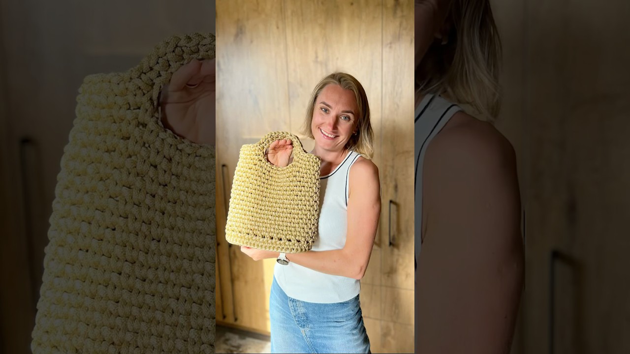 Crochet a bag in just 1 hour - easy and quick crochet project 