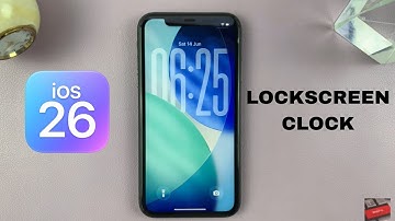 iOS 26: How To Resize Lock Screen Clock