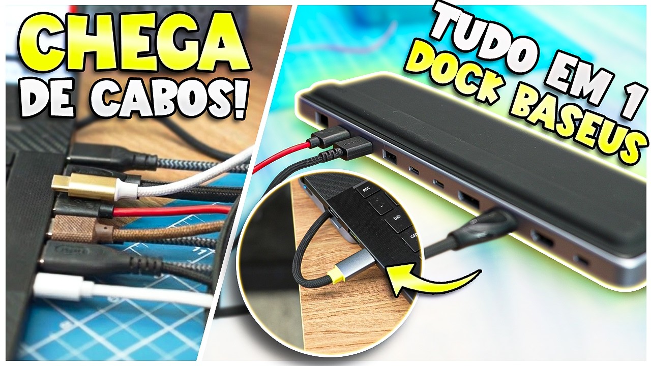 A Dock Que Acaba com Fios: Monitor, Mouse, Teclado… Tudo em 1 Cabo!