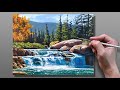 How to Paint Peaceful Stream Landscape / Acrylic Painting / Correa Art