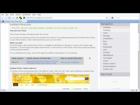 Plone Theme Installation on buildout - SunRain