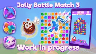 Jolly Battle Match 3 Game | New Yummy Puzzle Game | Jelly Match 3 Work-in-Progress screenshot 5
