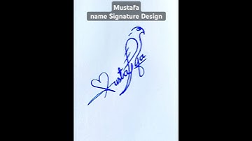 Mustafa name Signature Style #signature #signaturestyle #signaturedesigner #namesign