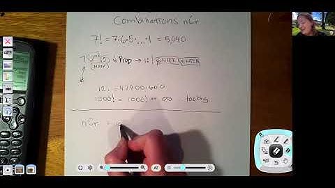 Factorial, nCr with TI 89