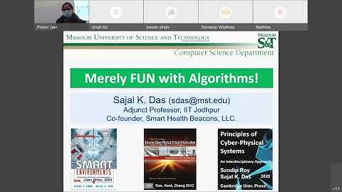 Prof Sajal k Das - Merely Fun with Algorithms