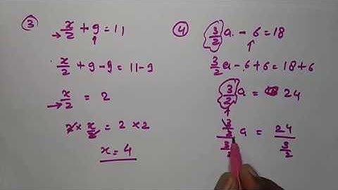 Grade 8 maths lessons |solving equations linear equations | variables and constant | basic algebra