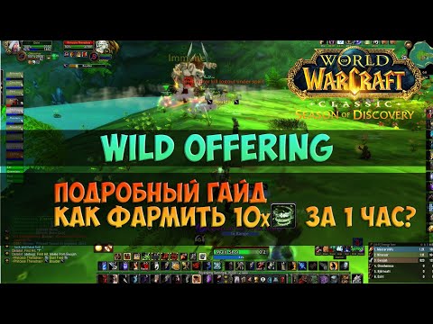 Важный фарм третьей фазы - The Wild Gods, Wild Offering 🟨 Season Of Discovery WoW Classic