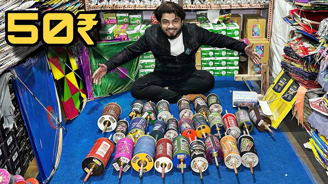 Biggest & Cheapest Manjha manufacturer in India | kite market 2024 | @SezuUniverse