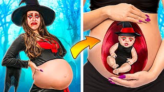 Witch Gets Pregnant! Creative PREGNANCY Hacks &amp; Struggles