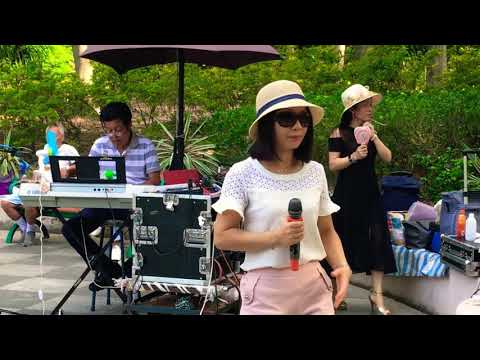 一剪梅 乐儿  屯门公园表演  旺角菜街艺人singing 2018年6月11日
