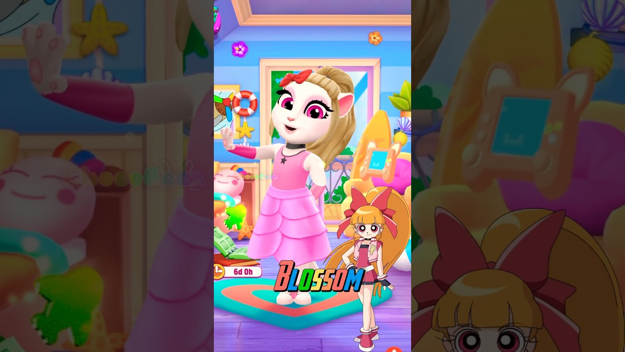 Clumsy Power Puff Girls Z Makeover My Talking Angela 2 