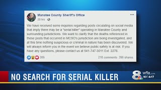 No serial killer in Manatee County
