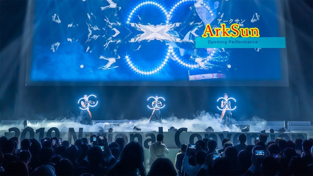 【アークサン】１万人規模LEDパフォーマンス本番映像通し(4分)