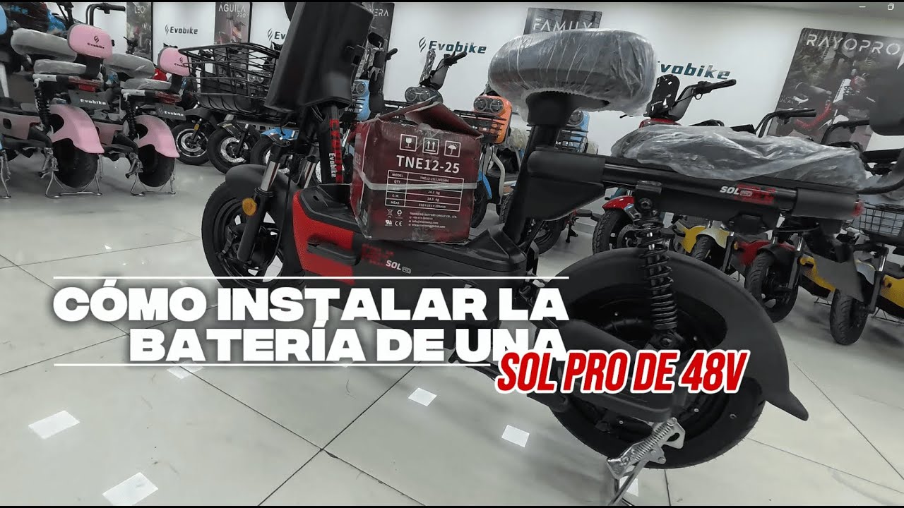 Cómo instalar la batería de una Sol Pro de 48V 🔋