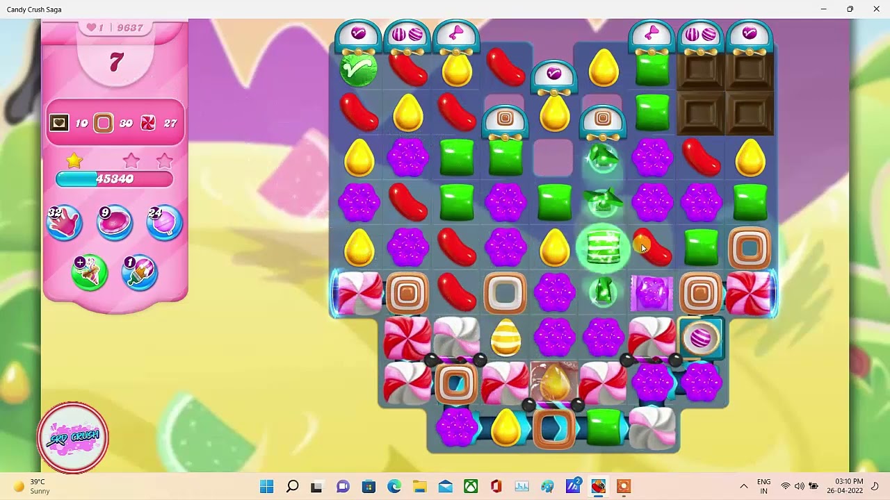 Candy Crush, Candy Crush Saga, Candy Crush Saga Level, 9637, NO BOOSTER, .....