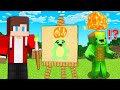 JJ use DRAWING MOD to LAVA PRANK Mikey in Minecraft Challenge (Maizen)