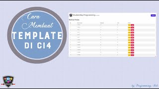 Cara Membuat Template di CI4