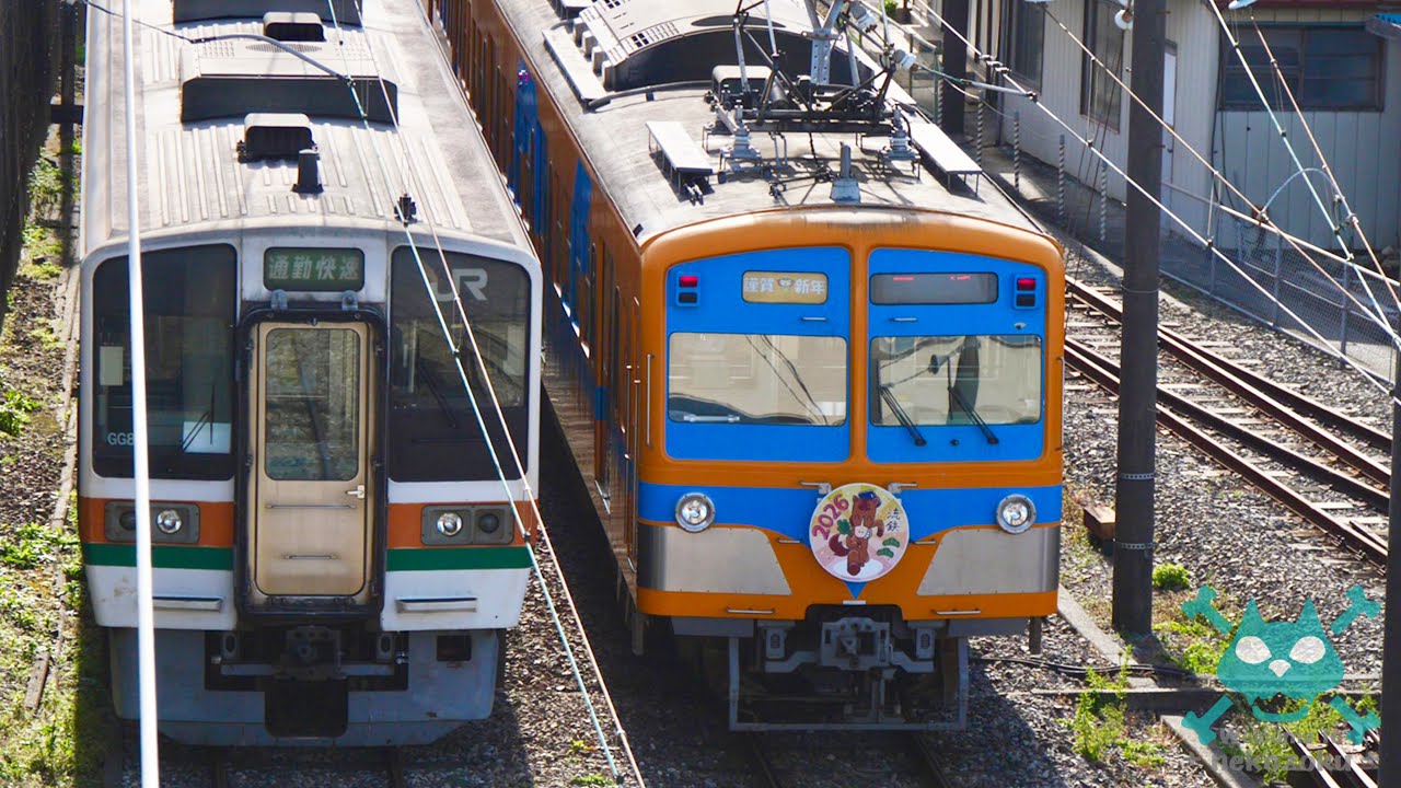 【流鉄へ JR東海 211系】流山駅 211系6000番台 GG編成 臨時 通勤快速 快速 幕車 元西武新101系 5000形 HM/東急3000系リニューアル車 3111F【電車 鉄道 電車 図鑑】