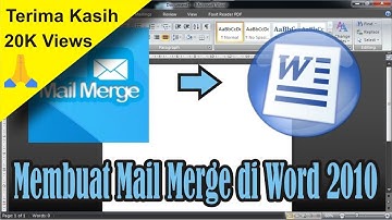 Cara Membuat Mail Merge di Word 2010