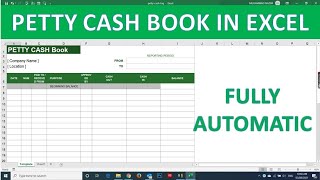 How to Create a Petty cash book in excel |How to Create a Petty Cash Account in Excel | cash book screenshot 5