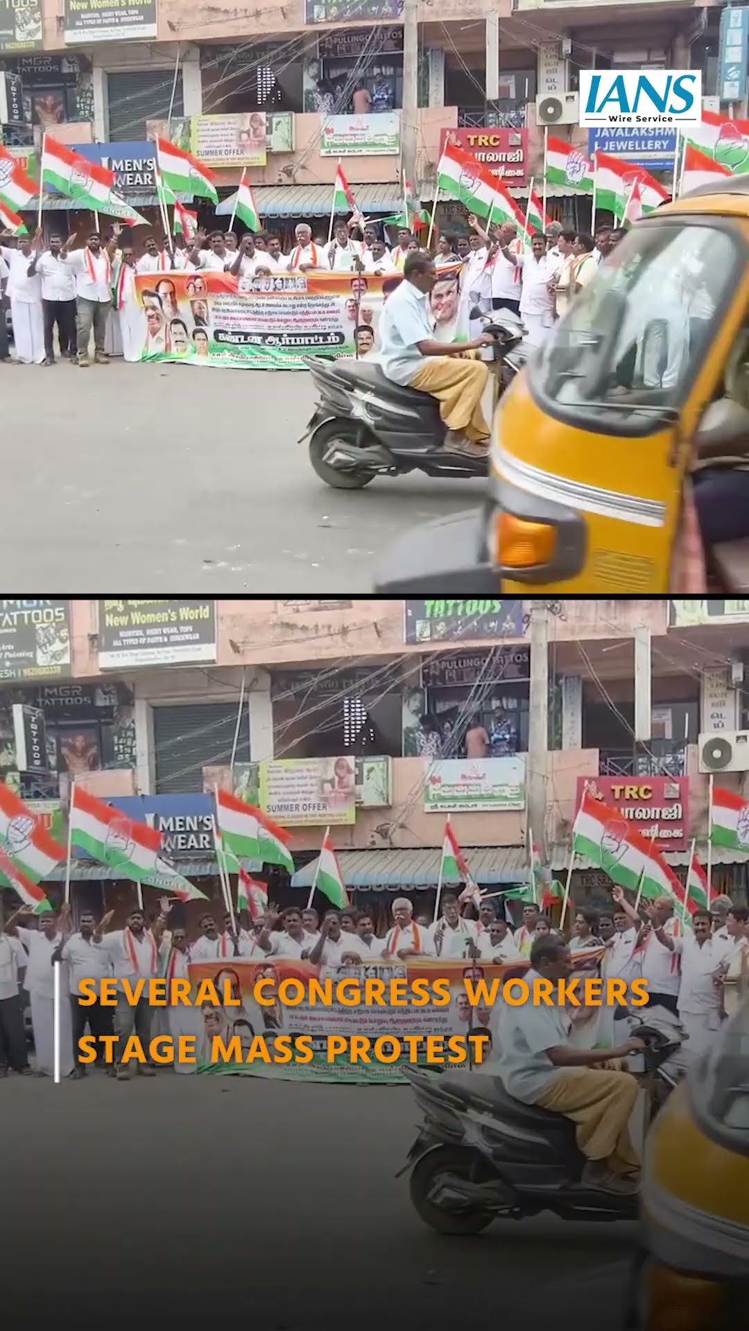 Congress Workers Stage Mass Protest In TN