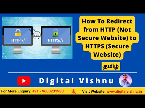 How to Redirect from HTTP (Not Secure Website) to HTTPS (Secure Website ) in Tamil