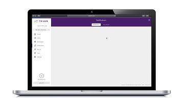 TELUS Secure Business | Managing notifications in the web portal