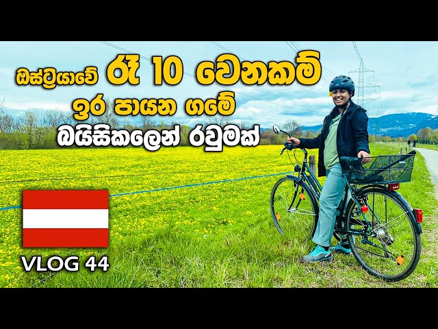 CYCLI NG AROUND AUSTRIA VILLAGE   🇦🇹🚲| ඔස්ට්‍රියාවේ රෑ 10 වෙනකම් ඉර පායන ගමේ බයිසිකලෙන් රවුමක් class=