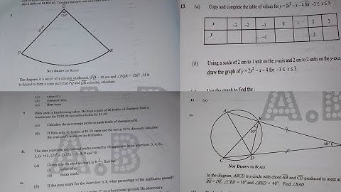 NOVDEC 2022 Core Mathematics Questions