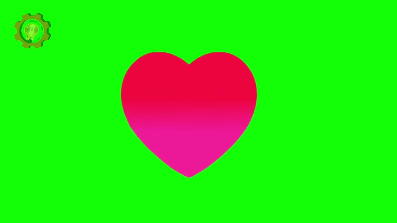 Heart with Heart Beat sound Green Screen Animation | Green Screen | Animation |