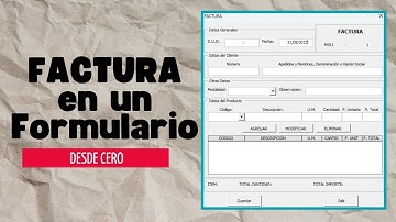 Crea una Factura en un Formulario Desde Cero en Excel - Diseño del Formulario🧾🧾