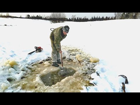 В поисках замора рыбы. Эксперименты на озере.