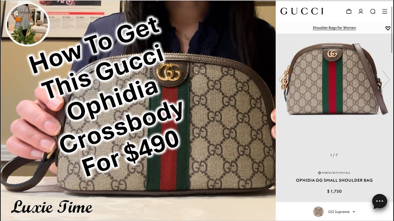Gucci Ophidia Cosmetic Case Convert into Crossbody Bag for