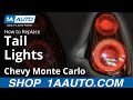 How to Replace Tail Lights 2005-07 Chevy Monte Carlo