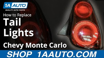 How to Replace Tail Lights 05-07 Chevy Monte Carlo