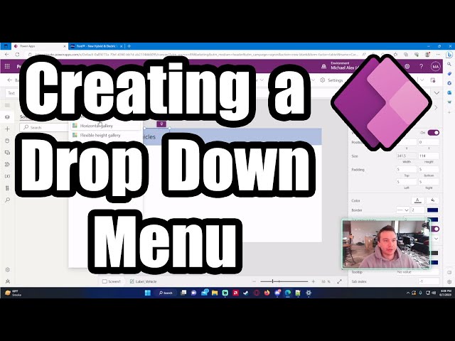 Roblox Catalog and Develop dropdown menu