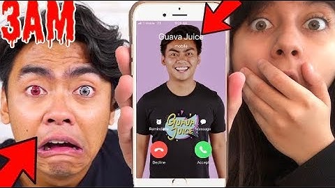 DO NOT CALL GUAVA JUICE AT 3AM!! (HE BROKE INTO MY HOUSE)