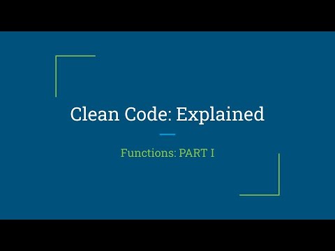 شرح كامل لكتاب Clean Code بالعربى .. الحلقة 1 functions الدوال - YouTube
