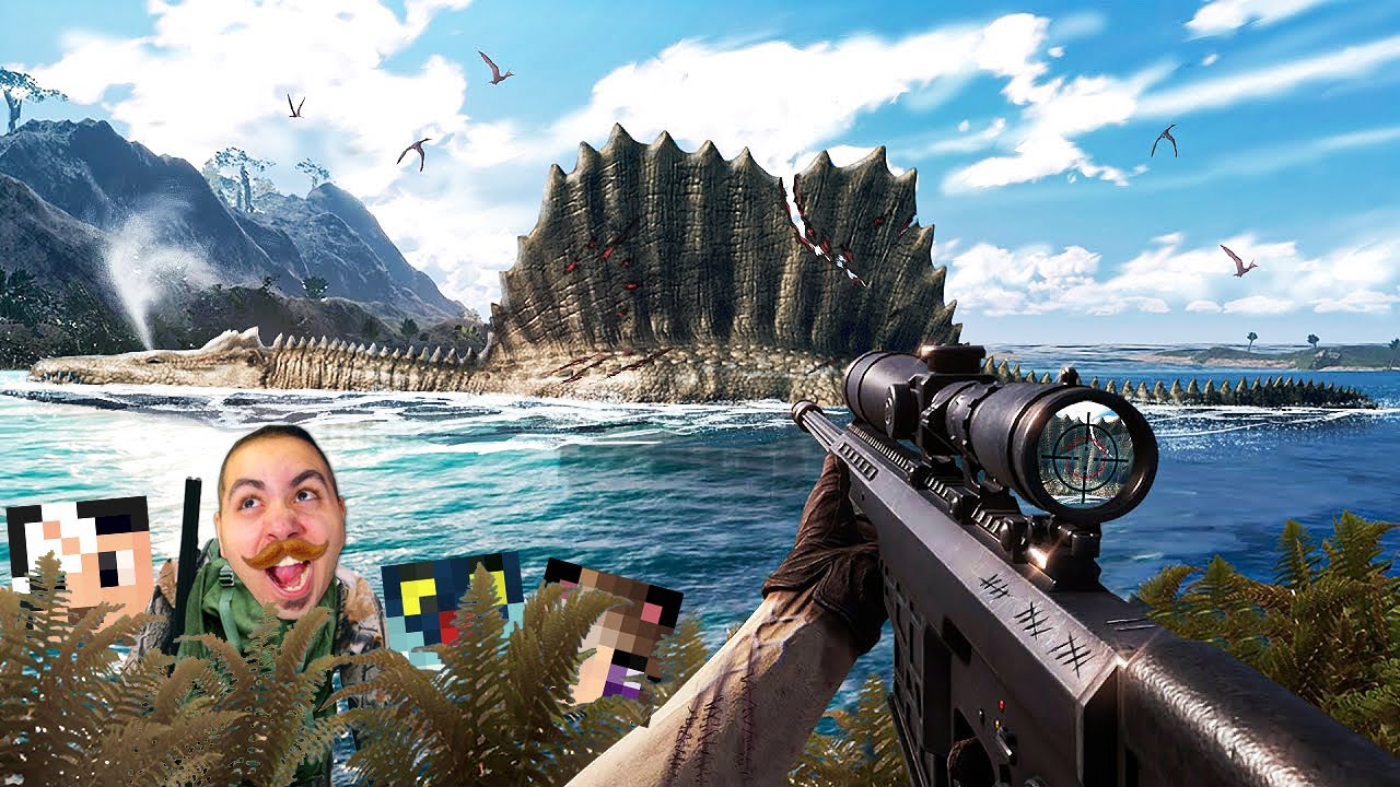 HO CACCIATO IL T-REX e lo SPINOSAURO con I MIEI AMICI!