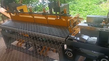 It is our new design-full automatic Double mold double wire chain link fence making machine