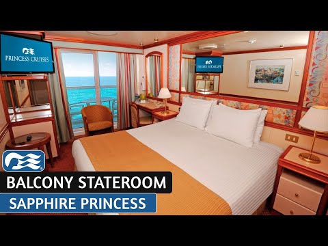 Sapphire Princess Balcony walkthrough tour