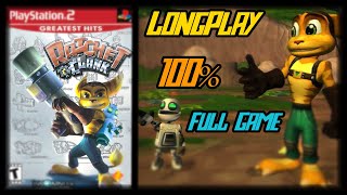 Ratchet & Clank - Longplay 100% Full Game Walkthrough (All Gold Bolts) (No Commentary)