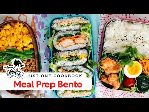 how-to-meal-prep-bento:-$3-bento-challenge-常備菜で3種類のお弁当作り