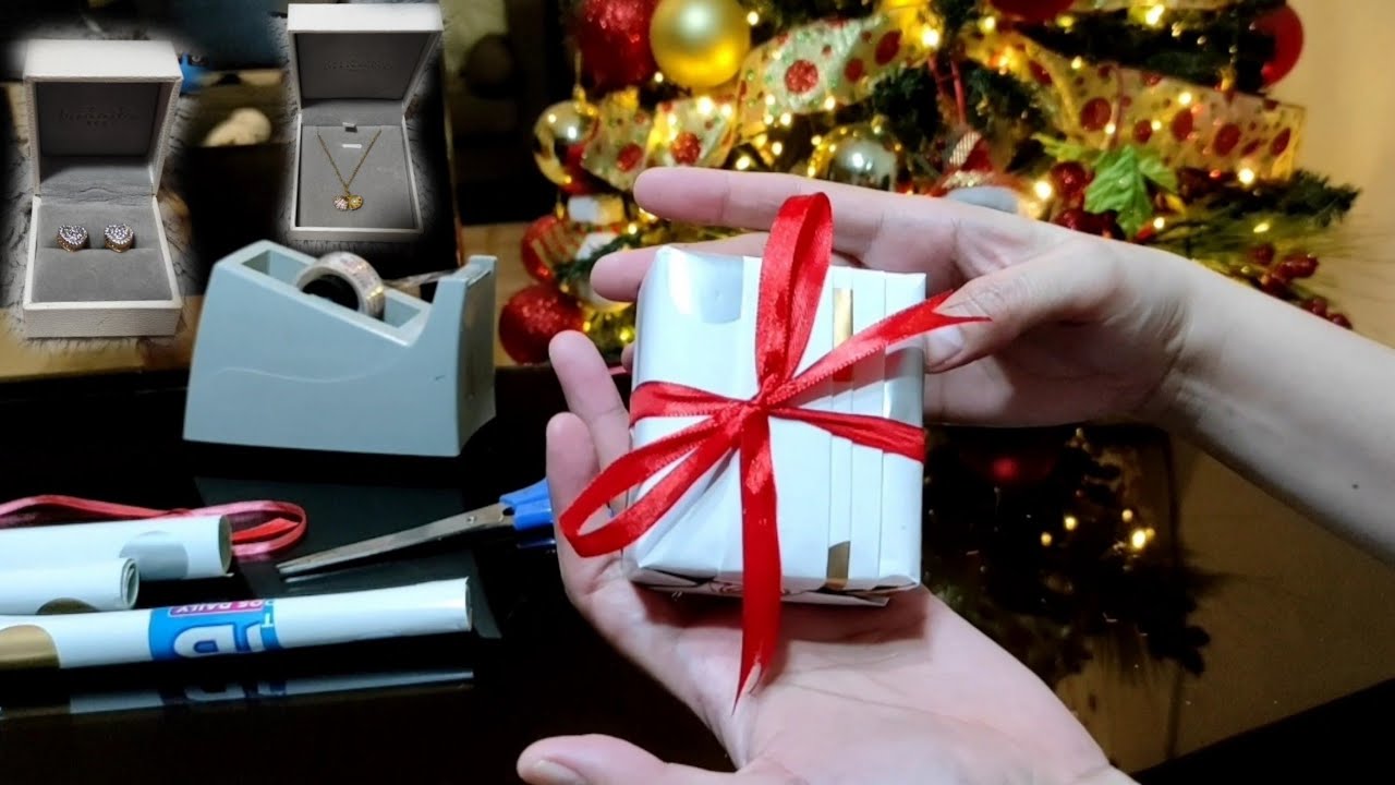 HOW TO GIFT WRAP A SMALL JEWELRY BOX/GIFT WRAPPING IDEAS YouTube