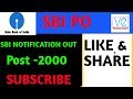 sbi po full notification out