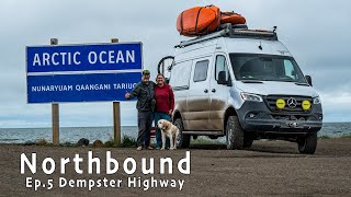 Northbound Ep. 05  Dempster Highway, Overland Vanlife to the Arctic Ocean, Tuktoyaktuk, Canada