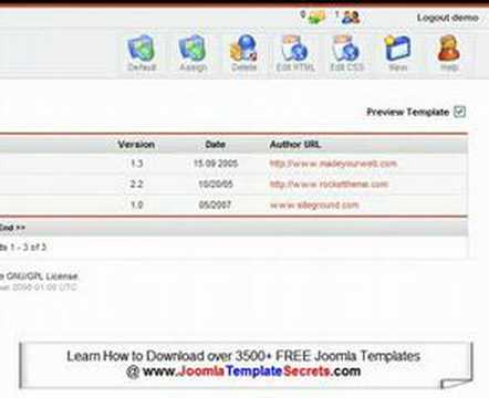 How to Delete Joomla Template?