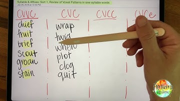 Syllables & Affixes Sort 1