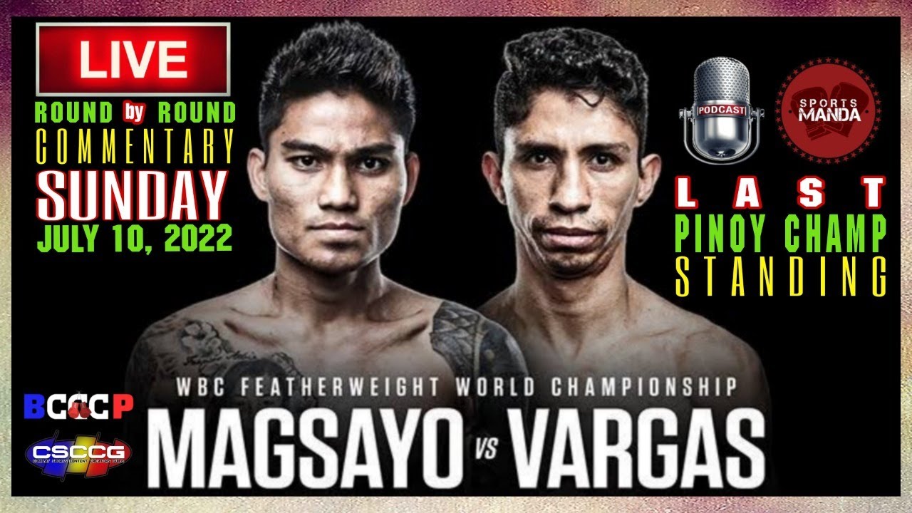 Mark Magsayo vs Rey Vargas LIVE Round by Round Commentary WBC Featherweight Championship