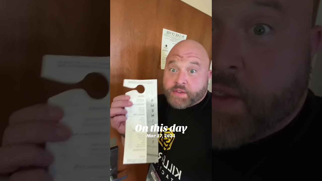 Use a towel in the hotel door mechanism.